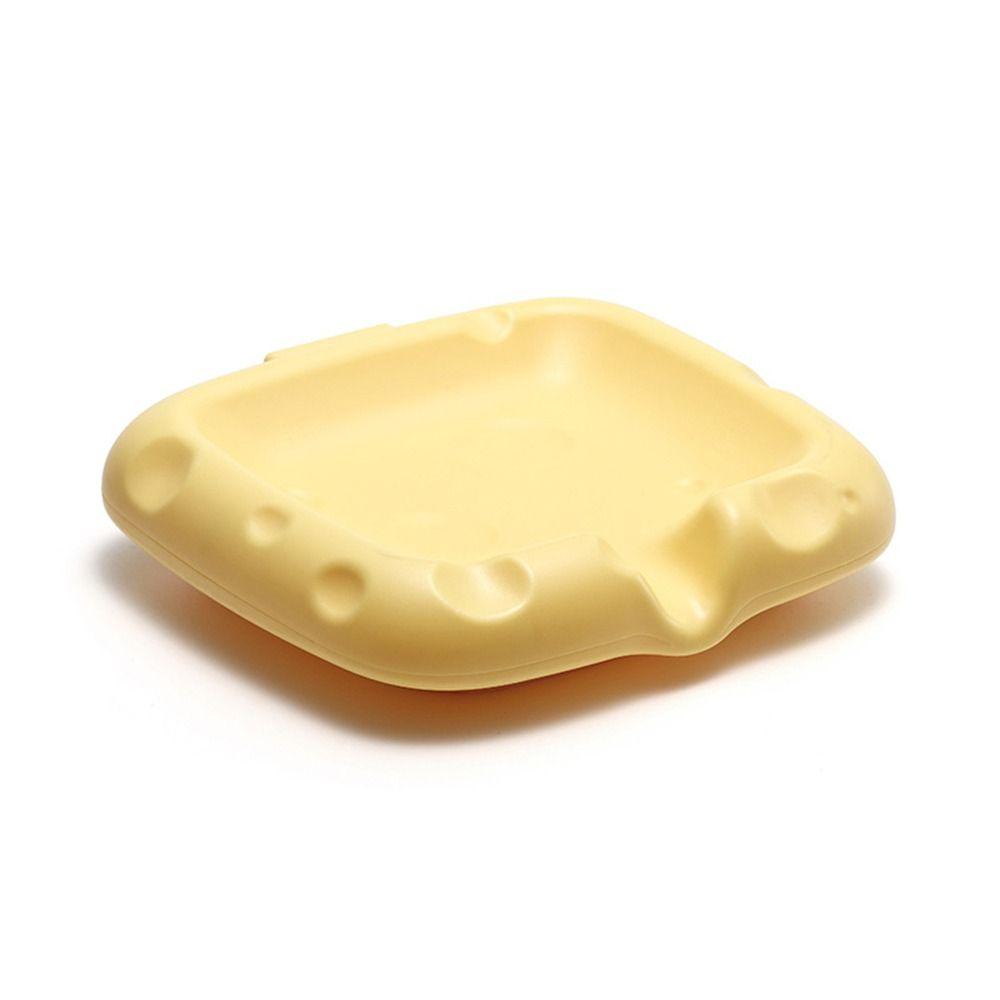 Durable ABS Cheese Soap Dish Easy To Clean Drainable Bathroom Soap Holder Cute Soap Storage Rack Home