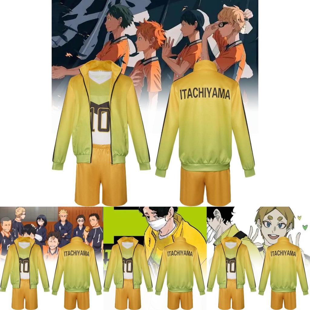 High-quality Volleyball Anime Cosplay Costume Three-piece Set For Students And Fans
