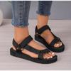 Fashion New Female Shoes on Sale Fashion Summer Outdoor Women's Sandals Solid Open Toe Low-heeled Roman Casual Beach Sandals Women