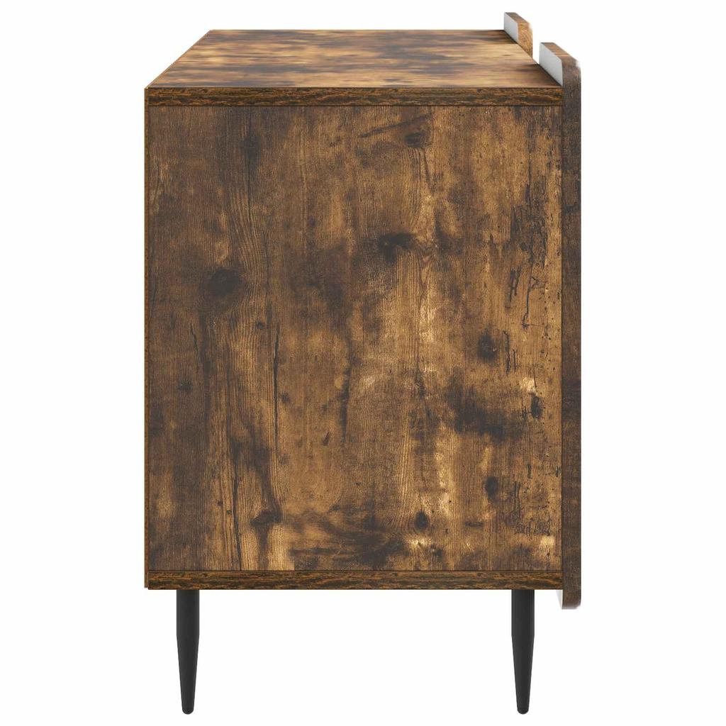 TV Stand Smoked Oak 102 x 34.5 x 52 cm Particleboard