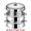 Stainless Steel Steamer fish steamed stuffed bun Rack Kitchen Tools Multilayered Insert With Holder instant pot steamer basket