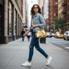 Fashionable Metallic Folded Handbag with Chain Luxury Designer Shoulder Cloud Purse Women Wedding Evening Clutch Bag Party Bag