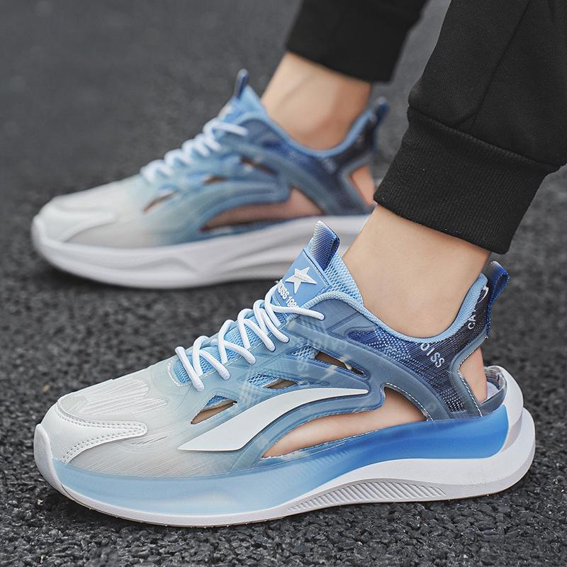 Men Sport Sandals Summer Women Beach Shoes White School Students Mesh Running Sneakers Couple Shoes Breathable Large Size