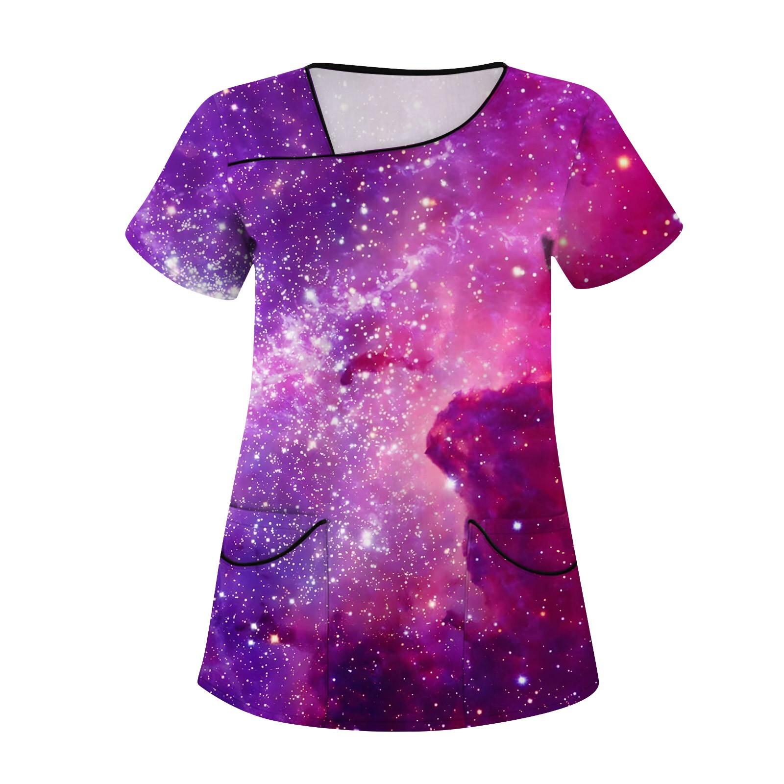 

Женская мода с принтом, короткий рукав, рабочая одежда с карманами, верхняя одежда XL