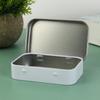 Metal Container with Lid Tinplate Small Empty Jewelry Organizer Slide Cover Case
