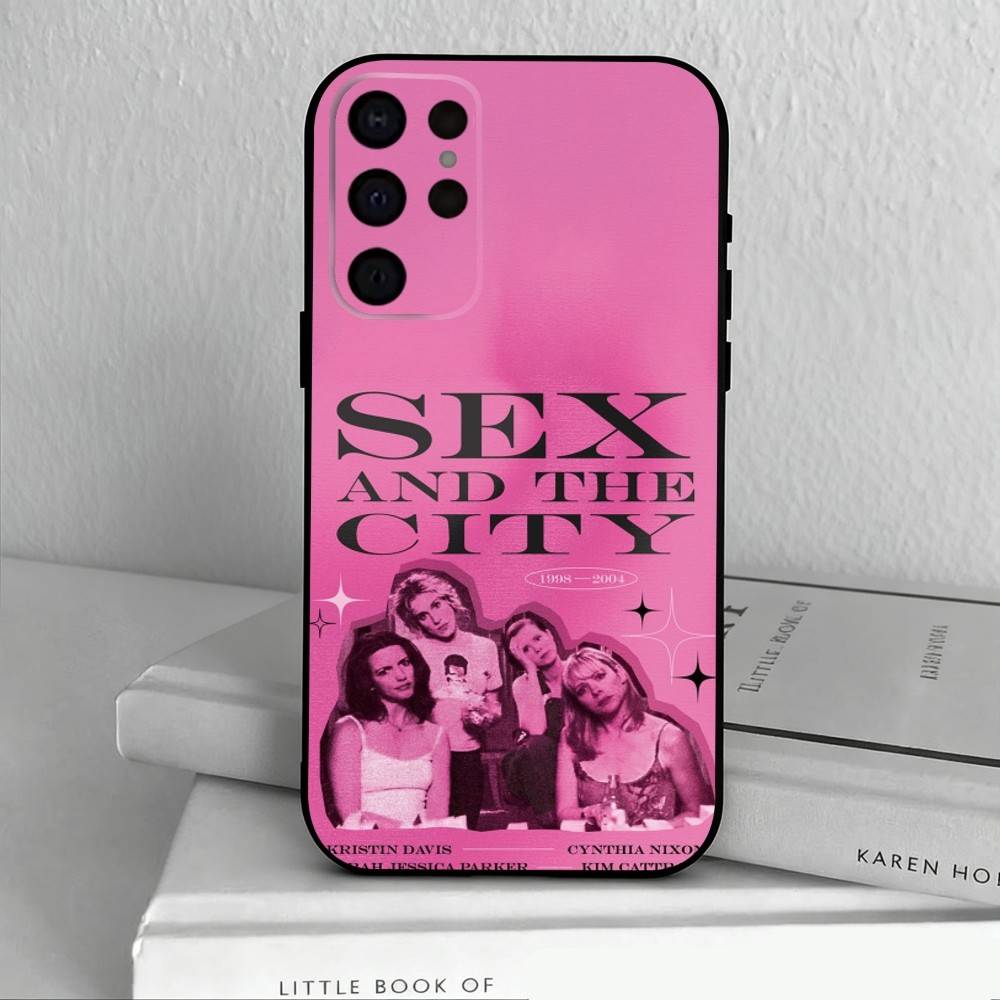 S-Sex and the City Phone Case For Samsung S25,S24,S21,S22,S23,S30,Ultra,S20,Plus,Others Soft Black Cover