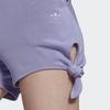 Adidas Originals Solid Color Brand Logo Printed Sports Shorts Women Shorts Purple HB9502