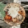 2D Flat, 1pc Fall Harvest Vintage Celebration Vintage Wall Decor for Indoor or Outdoor Use, Home Decor Aluminum Plaques, Fun Wall Art for Homes