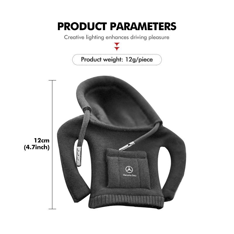 For Mercedes Benz Gear Shift Hoodie Cover Handle Decoration Manual Automatic Car Shift Lever Cover C180 C300 W124 W176 W177 C200 WMG0