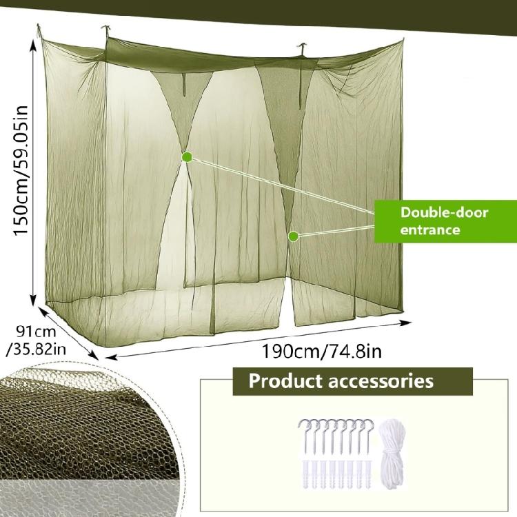 Popping up Mosquitoes Netting Tent with Expansion Tube for Bed and Outdoor Use Small Folding Design with Expansion Tube