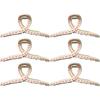 13cm Korean Hand-drawn Line Hair Clip Women's Summer New Fashion Simple Shark Clip Hair Accessories