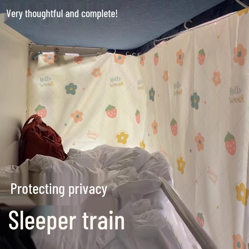 Bright Sun Blackout Dorm Bed Curtains for Students (Upper/Lower Bunk)