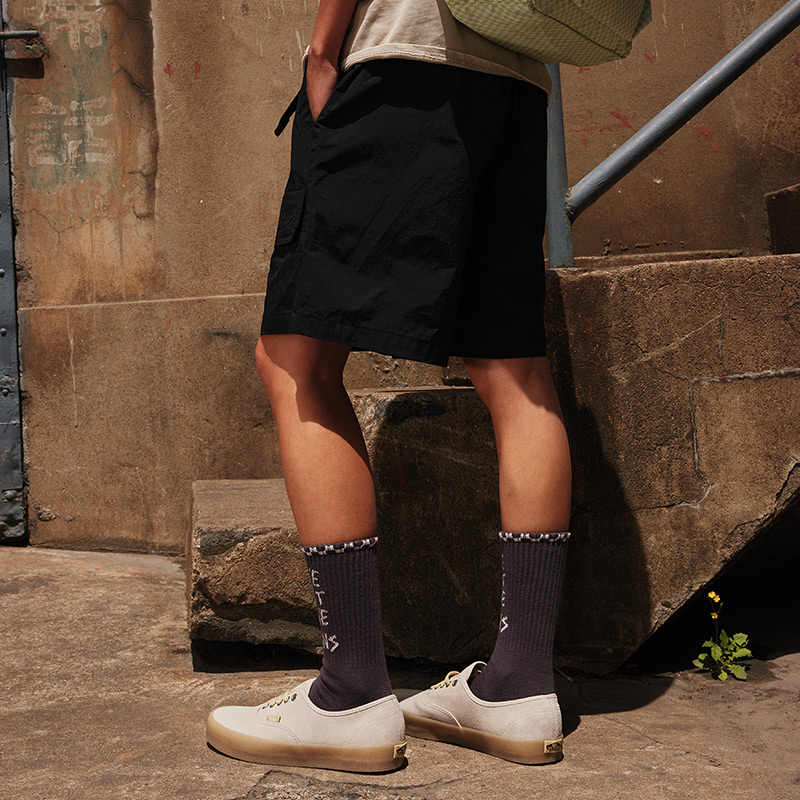Vans Black Belted Cargo Shorts Unisex VN000M75BLK