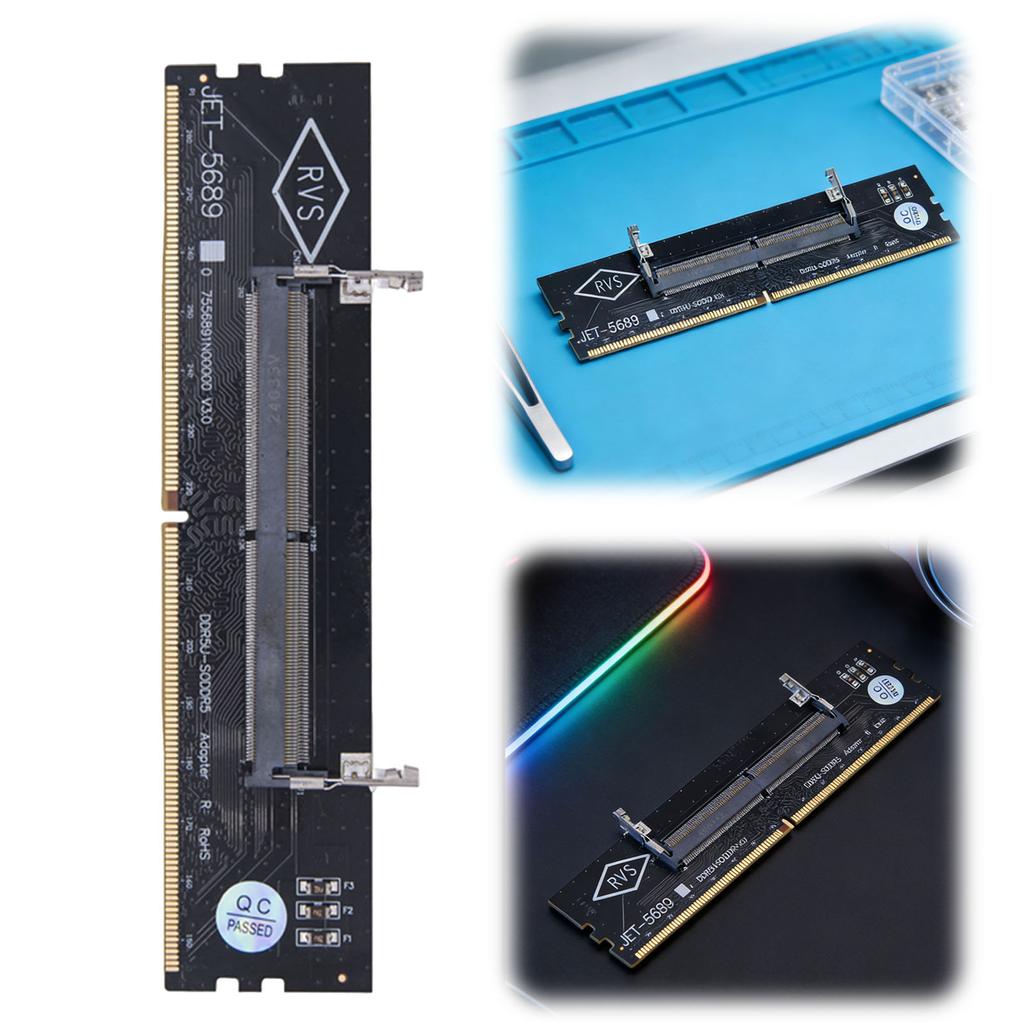 Laptop To Desktop SO-DIMM To PC DIMM Card DDR4 DDR5 U-DIMM Adapter Memory Card Converter PC Laptop RAM Connector Memory Adapter
