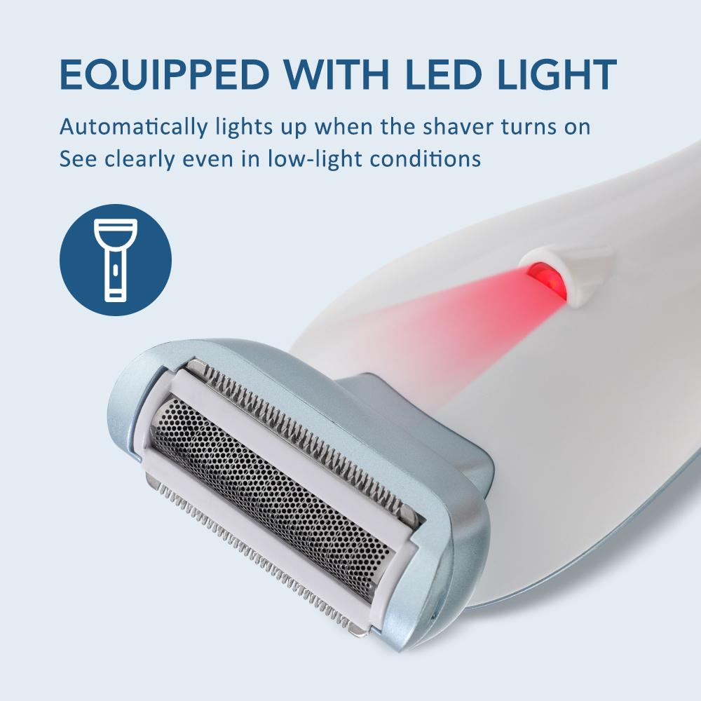 3 Modes Electric Shaver for Women Cordless Razor Hair Trimmer Painless Lady Shaver Razor Bikini Trimmer Wet Dry Use Waterproof