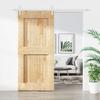VidaXL Sliding Door and Hardware Kit 100x210 Cm Solid Pine, Interior Door, Interior Barn Door 3203265