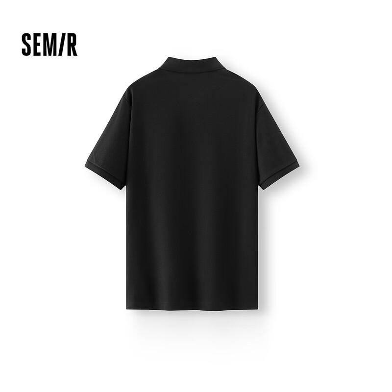 Semir Men's Summer Crisp Lapel Knit Polo Shirt