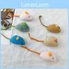 Catnip Mouse Plush Toy With Durable Herbal Chewing Material For Pet Play And Biting