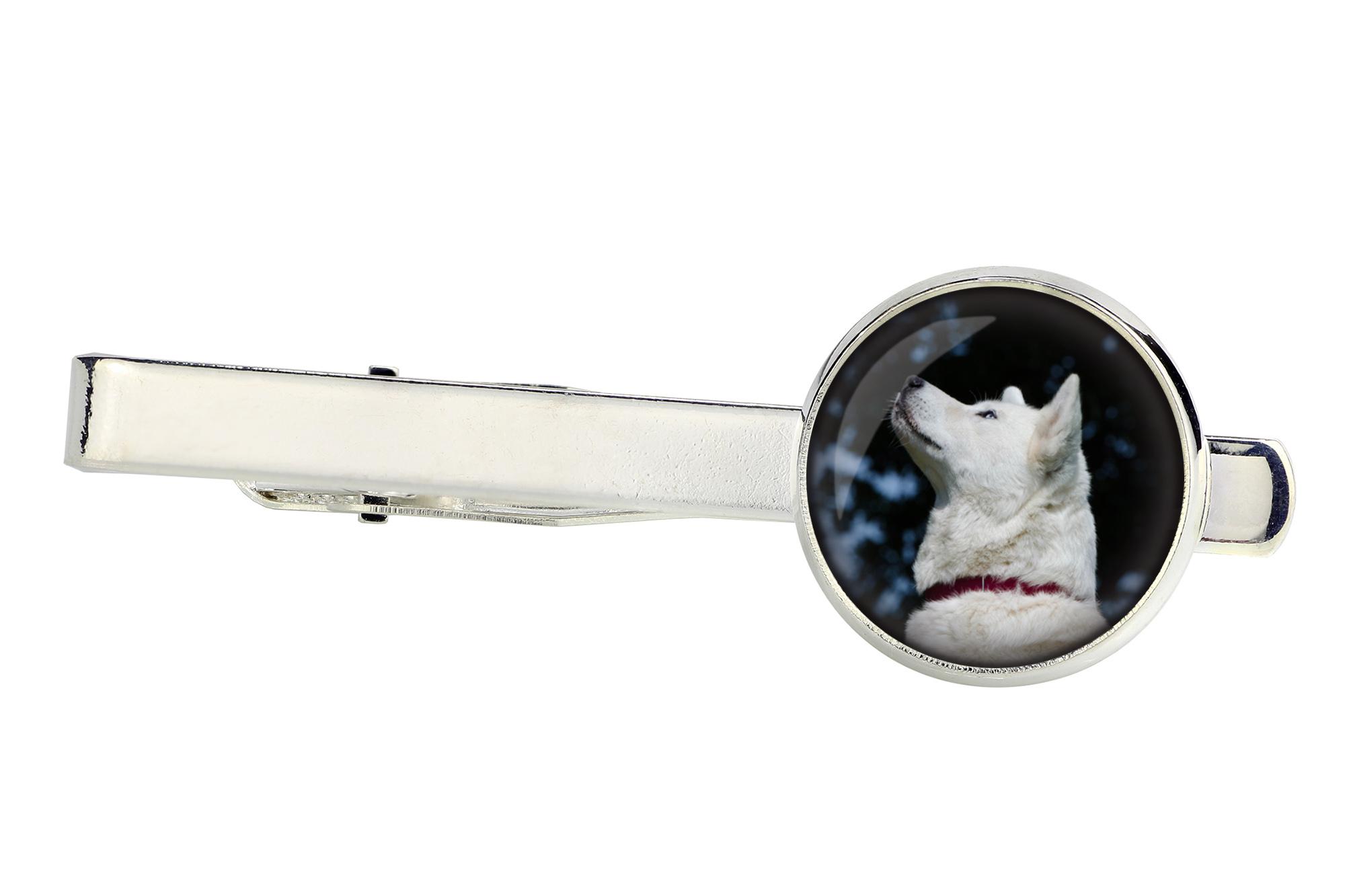 

Akita, Akita Inu - tie clip, ornament, jewelry for an evening outfit by Art-Dog срібний
