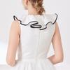Fashion Laceup Tied Collar Neckpiece Decorative Cape Shawl Collar For Women Daily Styling and Formal Outfit Decoration