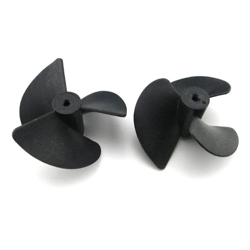 Profession 3-blades Propellers with 2mm Shaft Hole Durable Nylon Paddle for Boat Fan Shape Plastic Paddle