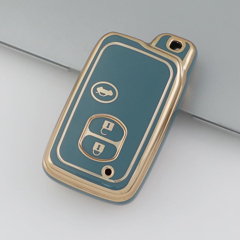 TPU Shell Fob Car Remote Key Case Cover Accessories For Toyota Camry Prius Land Cruiser Prado 150 Crown For Subaru Foreste XV