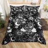 Rainbow Cat Butterfly Duvet Cover Three-Piece Set Watercolor Galaxy Outer Space Bedding Set With Pillowcase