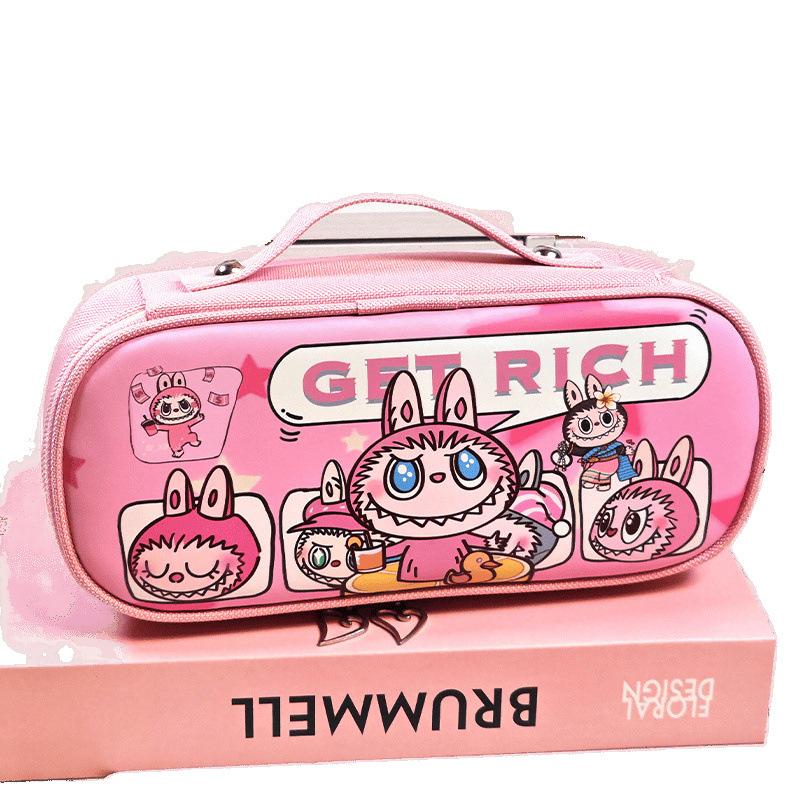 Pencil Case Student Large Capacity Portable Stationery Case Cute Girl Password Large Capacity Pencil Case