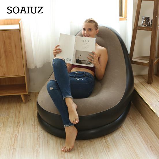 Fashion Product 1 Set Inflatable Sofa Wear Resistant Lunch Break Lounge Couch Set