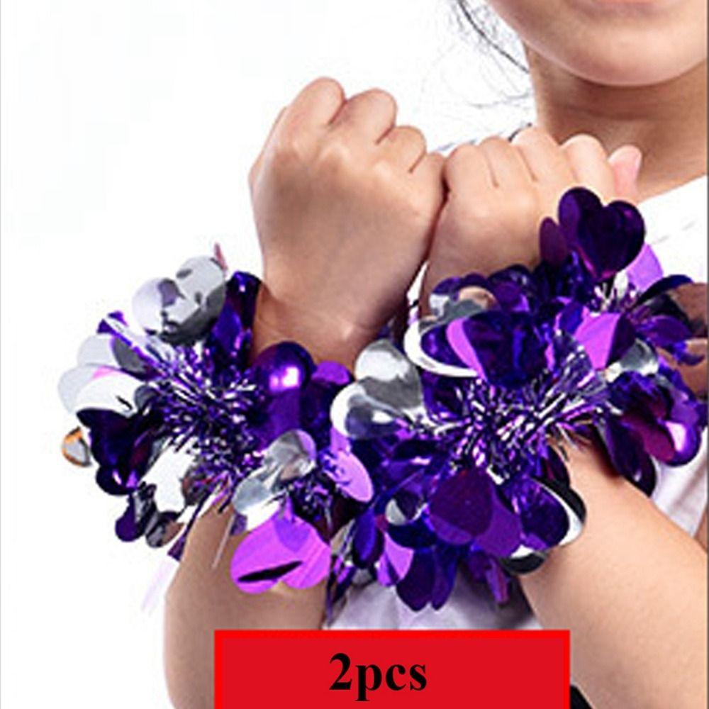 2pcs 10 Styles Sports Game Pompoms Apply to Sports Children Dance Pompoms  Sports Games Bracelet
