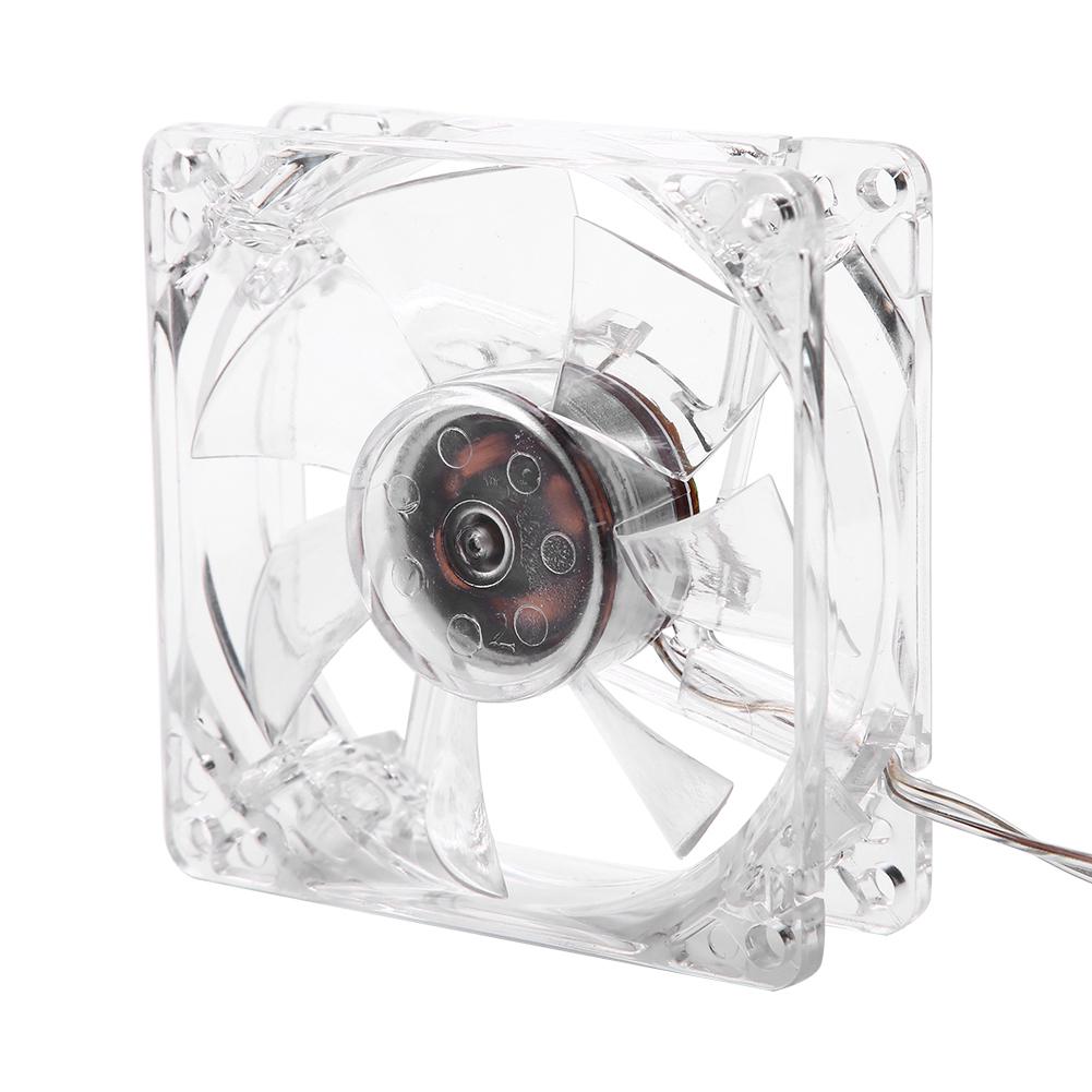 8cm USB Colorful Light Transparent Cooling Fan 5V CPU Cooling Fan For PC Computer
