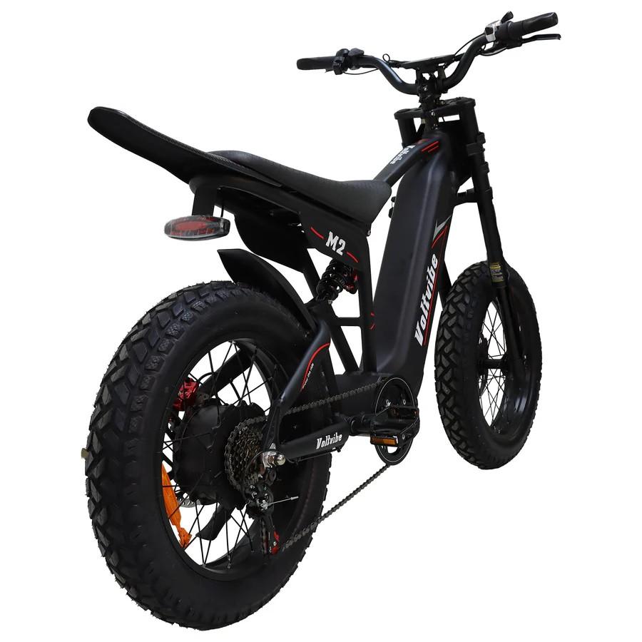 VOLTVIBE M2 Elcykel för Terräng, 60V 25Ah Batteri, Full Fjädring