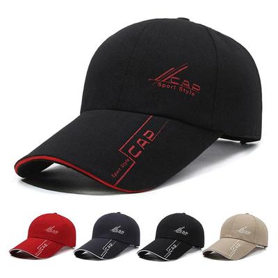 Casquette de baseball en toile unisexe avec visière étendue pour la protection solaire en extérieur