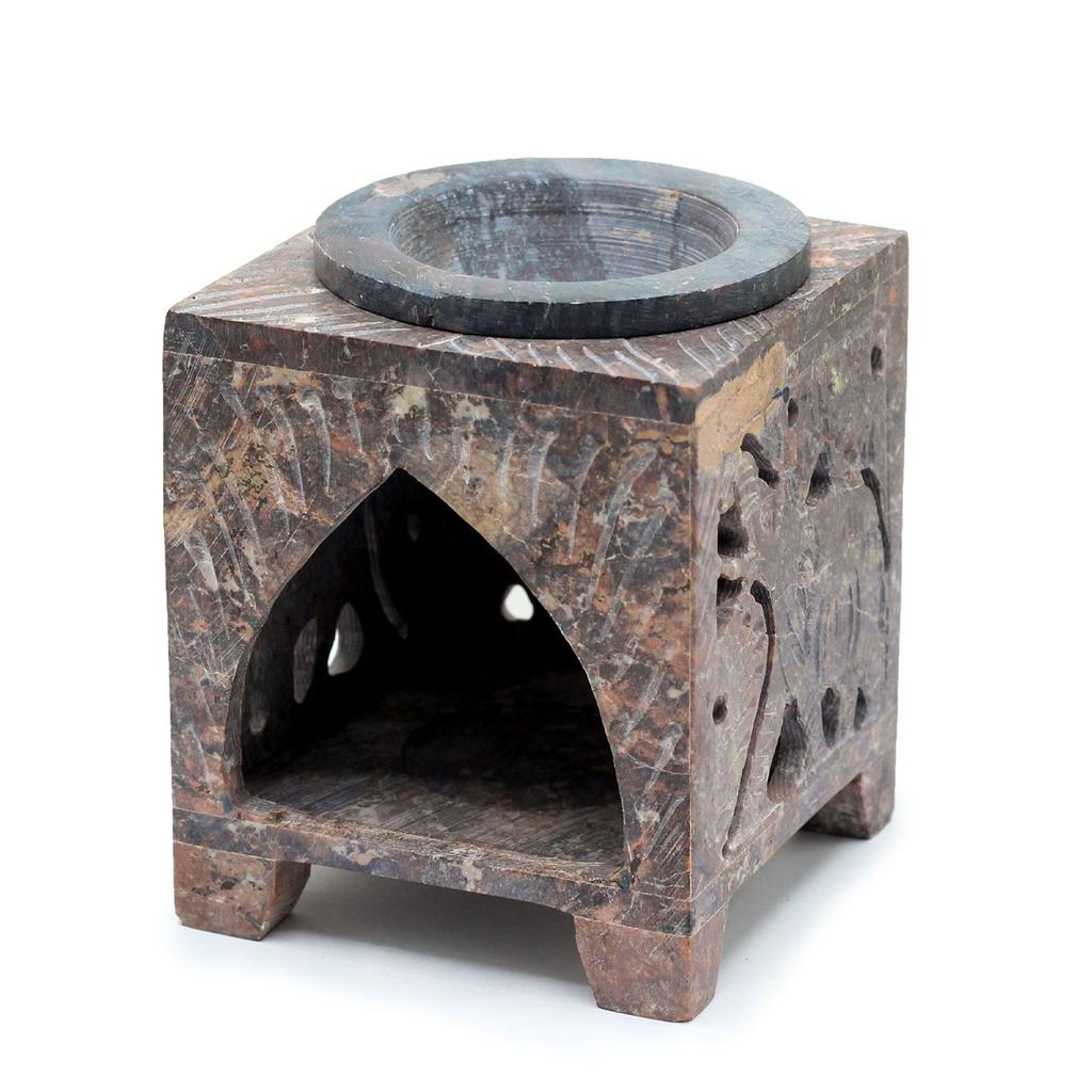 Soapstone Oil and Wax Melt Burner Elephant 10x7.5cm