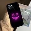 D-Devils-faces-S Phone Case For IPhone 1716 15 14 13 Pro Max 11 12 Mini X Xs XR Black Silicone Cover