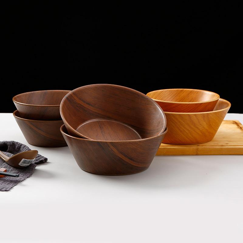 Japanese Imitation Wood Grain Melamine Noodle Bowl Commercial Noodle Bowl Cold Noodle Bowl Snail Noodle Bowl