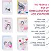 Doodle Set Of 12 Blank Notecards | Coloured Envelopes | Jacket Style Packaging | 6 Different Designs For All Occasions |