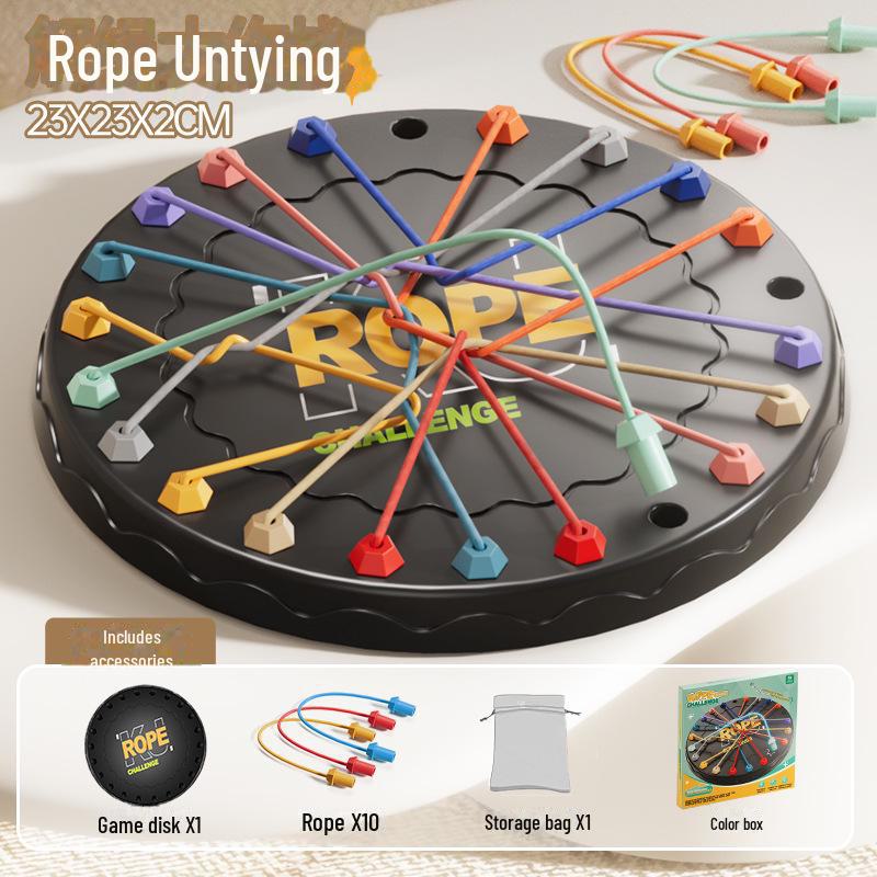 Children's Logic & Concentration Board Game: Untie the Rope Challenge
