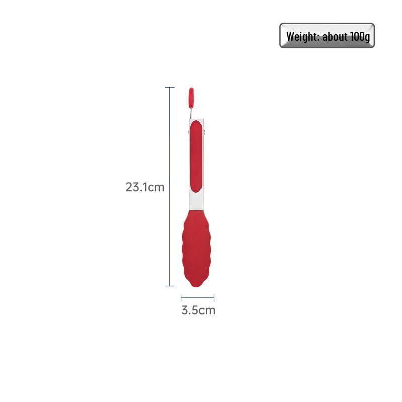 ZISIZ 7-Inch Stainless Steel & Silicone Food Tongs (4-Pack)