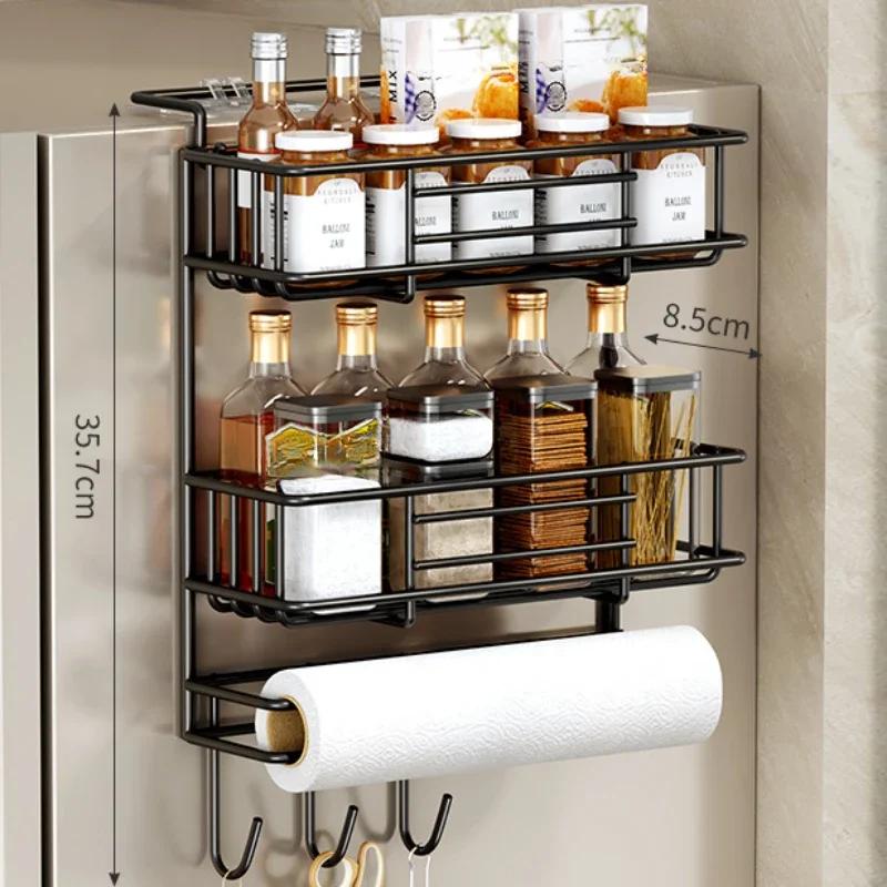 Refrigerator Storage Shelf For Kitchen Rack Refrigerator Wall Side Hanging Storage Rack Kitchen Fridge Shelfs Spice Organizer