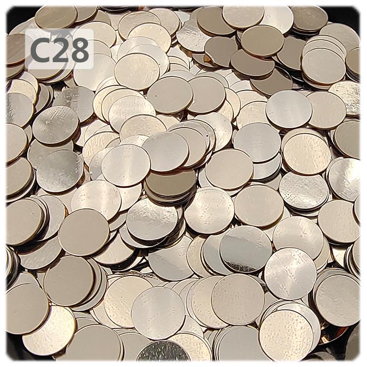 Yaleduo 6mm Flache Runde Pailletten ohne Loch für DIY-Bastelarbeiten, Handy-Dekor, Epoxidharz-Kunst und Nageldesign