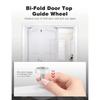 Bifold Door Top Guide Wheels Plastic For Closets Pantries Laundry Rooms Stainless Steel Bifold Door Top Pivot Hinge Suite