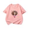 Kids Cotton T Shirt Flower And Butterfly Hair Girl Print Crew Neck Short Sleeve Tee Casual Boys Girls Summer Tops