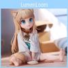 Pvc Sitting Girl Model With Interchangeable Face For Anime Fans And Giftgiving