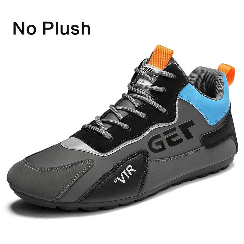 2024 Новые мужские повседневные мокасины из мягкой кожи Качественные зимние теплые — фото 8