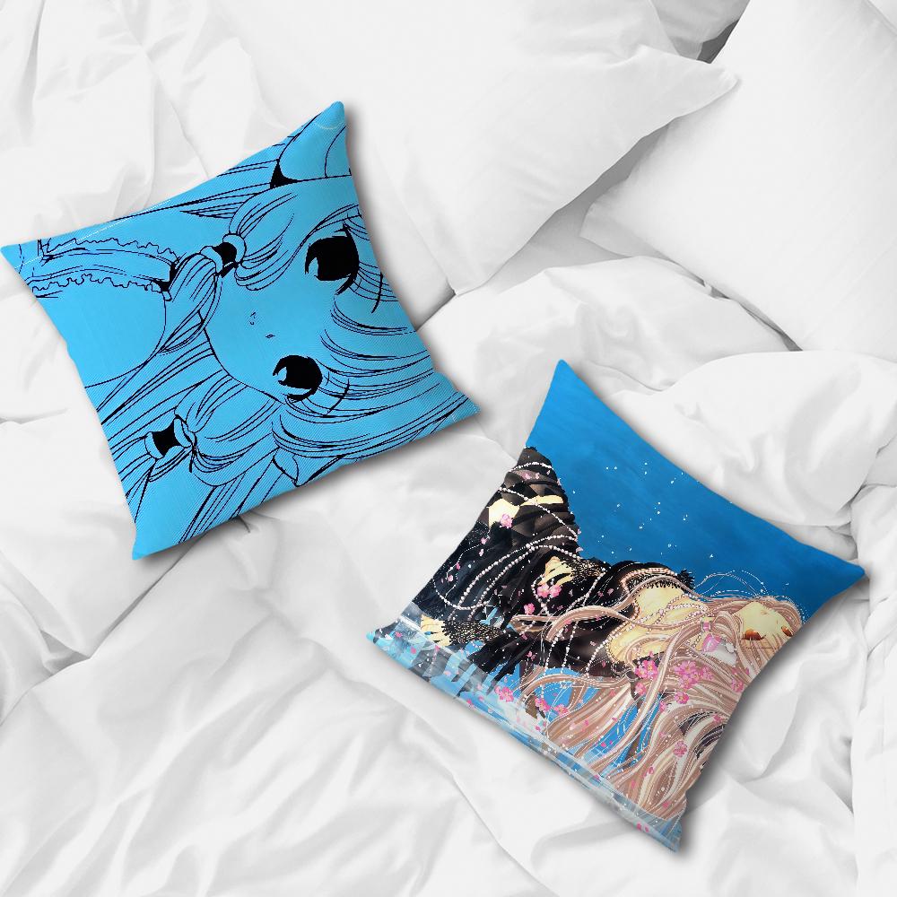 C-Chobits Soft Pillow Case For Sofa Comic Living Room Anime Home Office Decor Protective Covers Without Manga Pillow-Insert