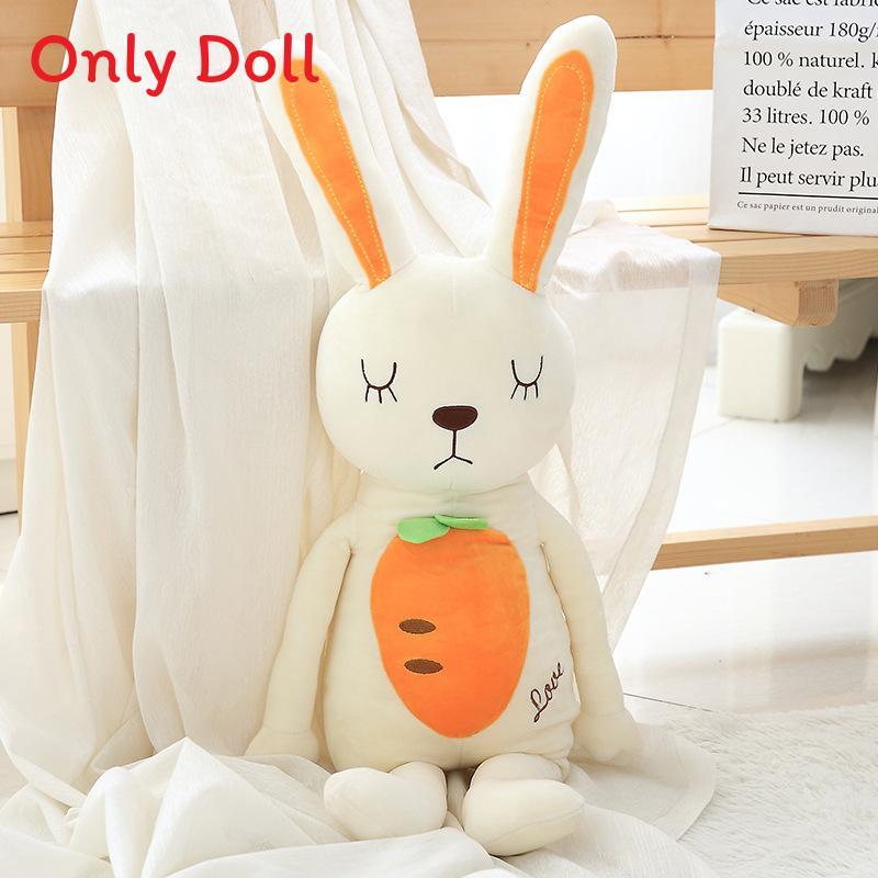 Plush Bunny Toy Carrot Sleep Pillow For Kids Girls Gift