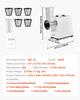 Electric Cheese Grater Salad Maker, 200W Salad Shooter, Electric Vegetable Slicer Shredder Chopper for Fruits with 5 Attachments, Stainless Steel Food