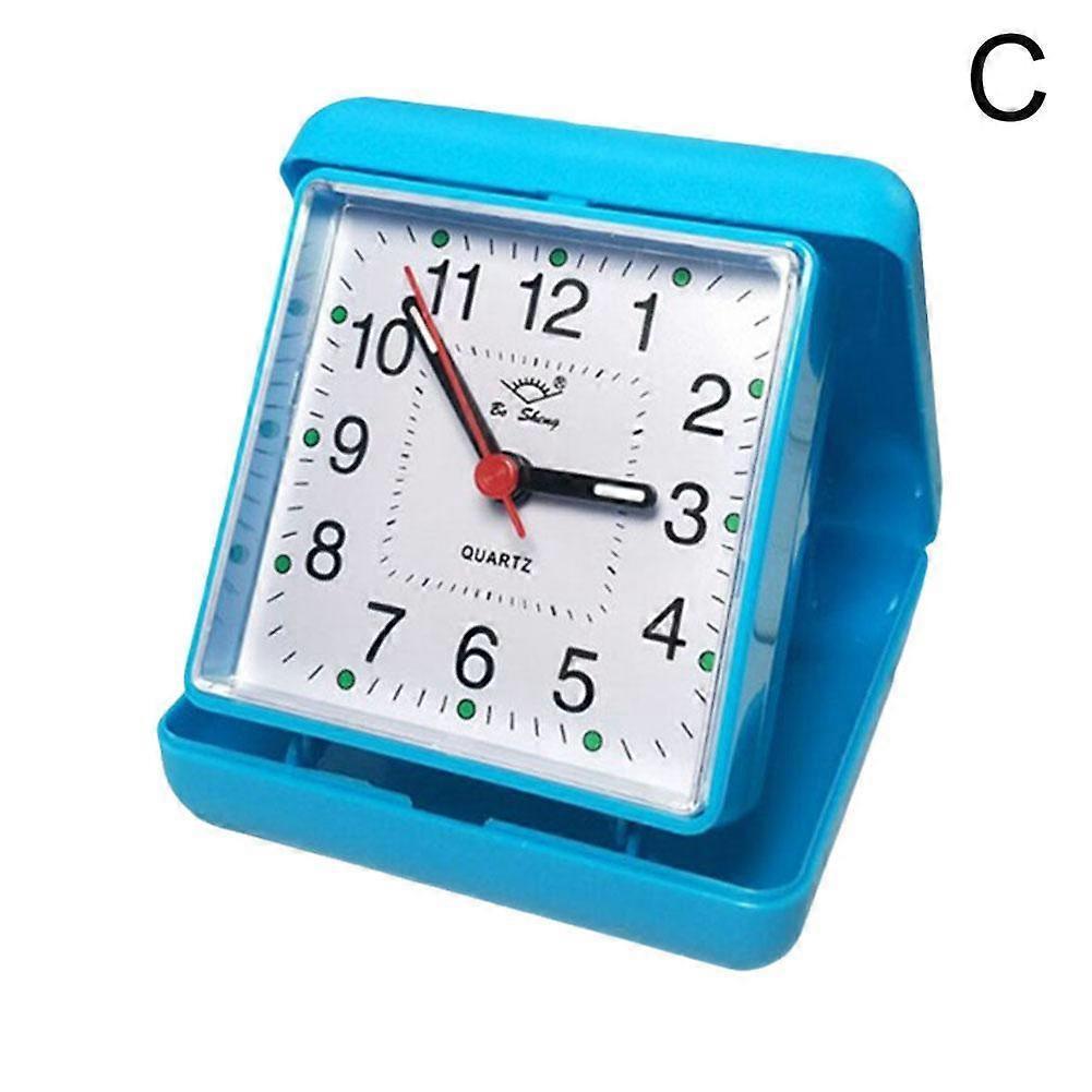 Alarm Clock Portable No Tick Snooze Silent Small Bedside Clocks