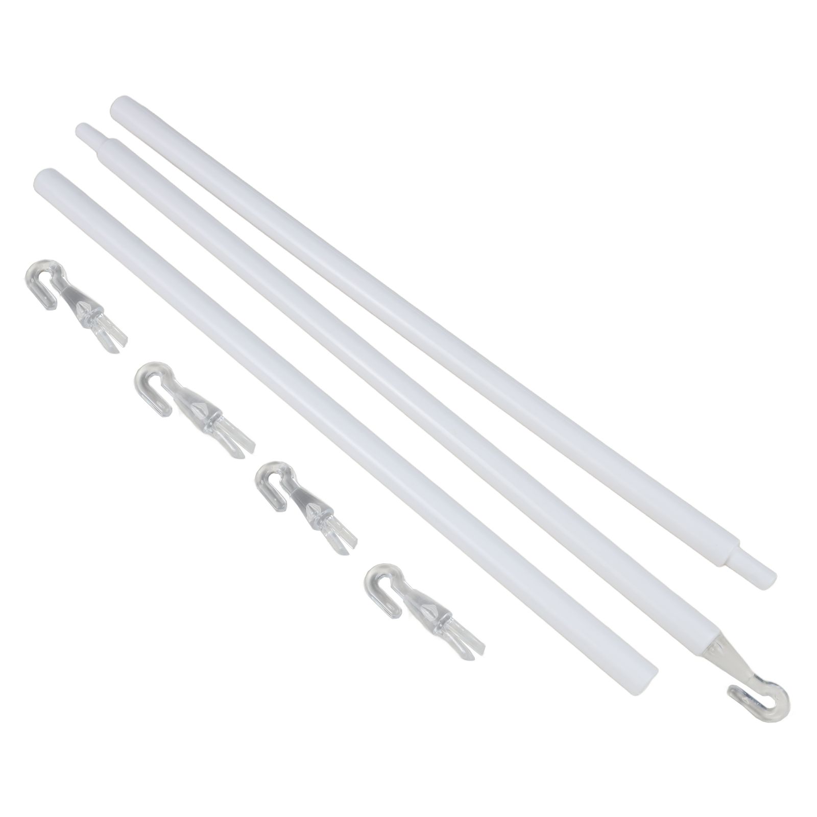 1 Set 35 Inch 89CM Venetian Blinds PP Rotating Rod Set Venetian Blinds Pull Rod Window Shades Blinds Pulling Rods With Hook